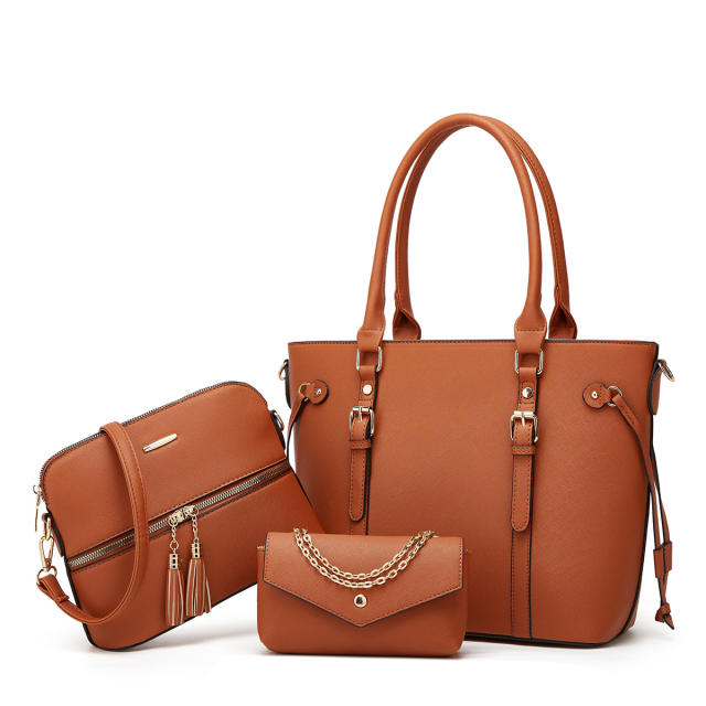 New Simple Fashion All-match Women's Bag Tote Bag Three-piece Set