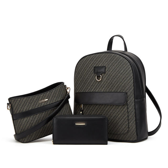 New Cross-border Backpack Tote Bag Women Crossbody Bag Three-piece Set
