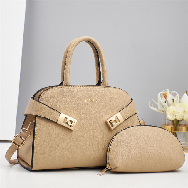 Women's Bag New Bag Large Capacity PU Leather Handbag Women's Tote Bag set