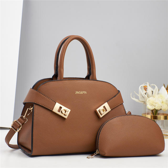 Women's Bag New Bag Large Capacity PU Leather Handbag Women's Tote Bag set