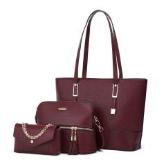 Tote bag fashion large iron chain large capacity handbag set