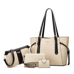 Four-piece New Fashionable Shoulder Crossbody Bag Large Capacity Tote Bag set