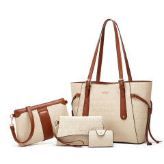 Four-piece New Fashionable Shoulder Crossbody Bag Large Capacity Tote Bag set