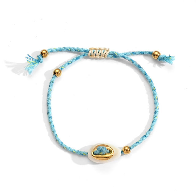 Summer ocean series diy colorful braid rope chain bracelet