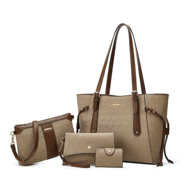 Four-piece New Fashionable Shoulder Crossbody Bag Large Capacity Tote Bag set