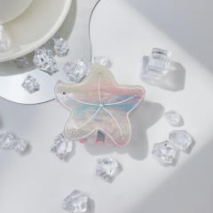 New Cute Starfish Shaped Hair Clip Summer Fresh Diamond hair claw clips 6.4cm