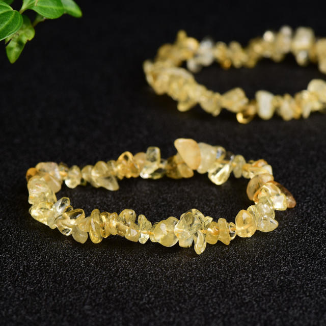 Crystal Bracelet Citrine White Pine Tiger Eye natural Stone Trendy Men's Women's Personalized Bracelet