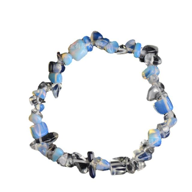 Crystal Bracelet Citrine White Pine Tiger Eye natural Stone Trendy Men's Women's Personalized Bracelet