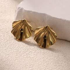 Big size flower daisy flower stainless steel earrings