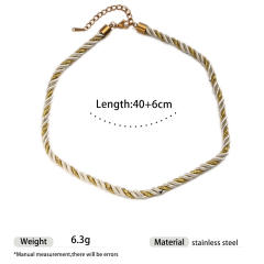 Marine Stainless Steel Pendant starfish conch shell pendant colorful thick Rope chain DIY beach style necklace