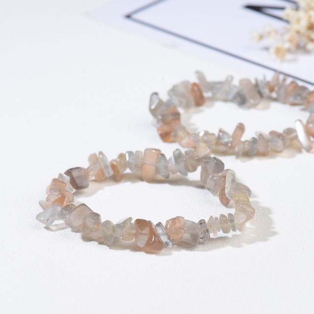Crystal Bracelet Citrine White Pine Tiger Eye natural Stone Trendy Men's Women's Personalized Bracelet