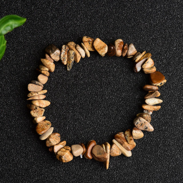 Crystal Bracelet Citrine White Pine Tiger Eye natural Stone Trendy Men's Women's Personalized Bracelet