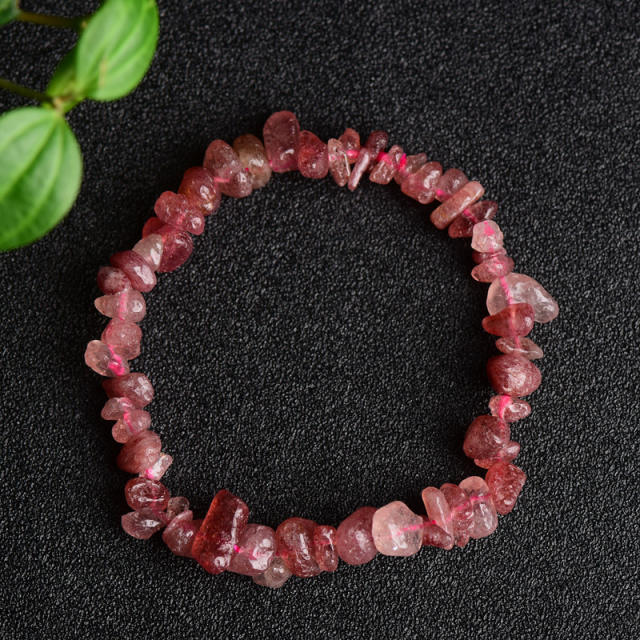 Crystal Bracelet Citrine White Pine Tiger Eye natural Stone Trendy Men's Women's Personalized Bracelet