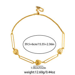 Marine Elements Starfish Conch Love Necklace stainless steel chain necklace for Men Women