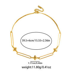 Marine Elements Starfish Conch Love Necklace stainless steel chain necklace for Men Women