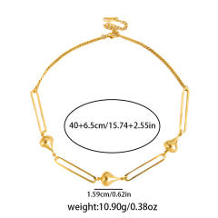 Marine Elements Starfish Conch Love Necklace stainless steel chain necklace for Men Women