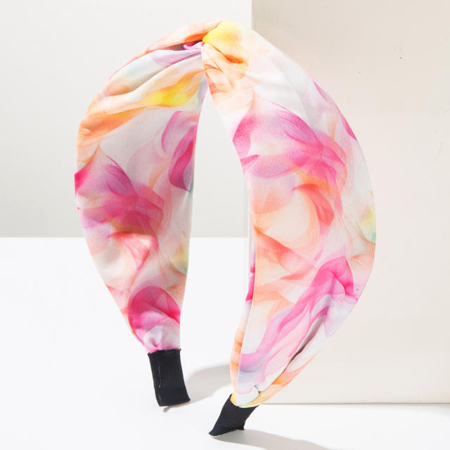 Boho tie dry vacation headband