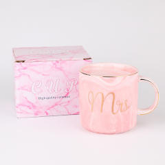 Ceramic Mug Marble Pattern Cup Couple Cup Accompanying Gift Coffee Cup