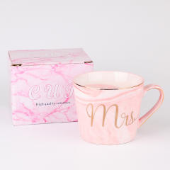 Ceramic Mug Marble Pattern Cup Couple Cup Accompanying Gift Coffee Cup