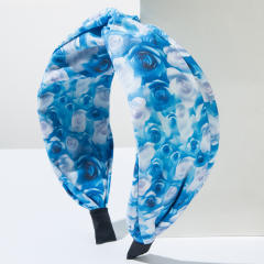 New Bohemian Printed Fabric Hair Hoop Women's turban headband