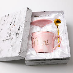 Ceramic Mug Marble Pattern Cup Couple Cup Accompanying Gift Coffee Cup