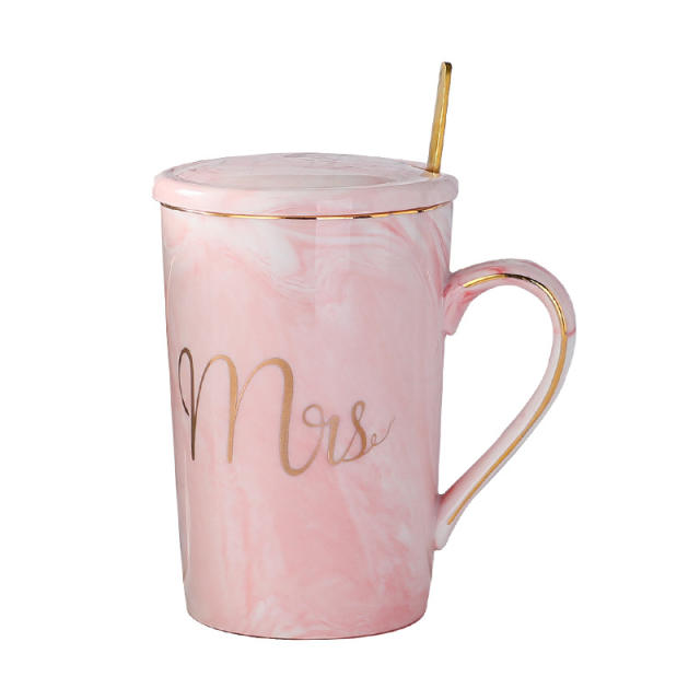 Ceramic Mug Marble Pattern Cup Couple Cup Accompanying Gift Coffee Cup