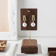 Walnut earrings display rack jewelry hanging earrings rack earrings jewelry card display jewelry photo props