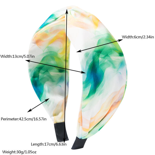 Boho tie dry vacation headband