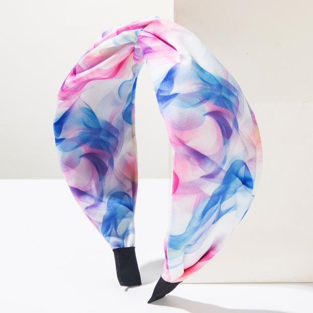 Boho tie dry vacation headband