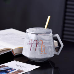 Ceramic Mug Marble Pattern Cup Couple Cup Accompanying Gift Coffee Cup