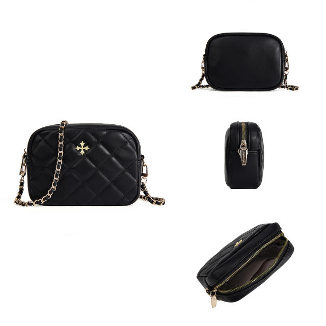 New Ladies Bag Fashion Quilted Rhombic Large Capacity Shoulder Bag Mini Chanel Style chain b