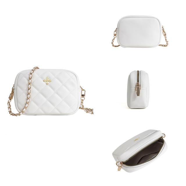 New Ladies Bag Fashion Quilted Rhombic Large Capacity Shoulder Bag Mini Chanel Style chain b