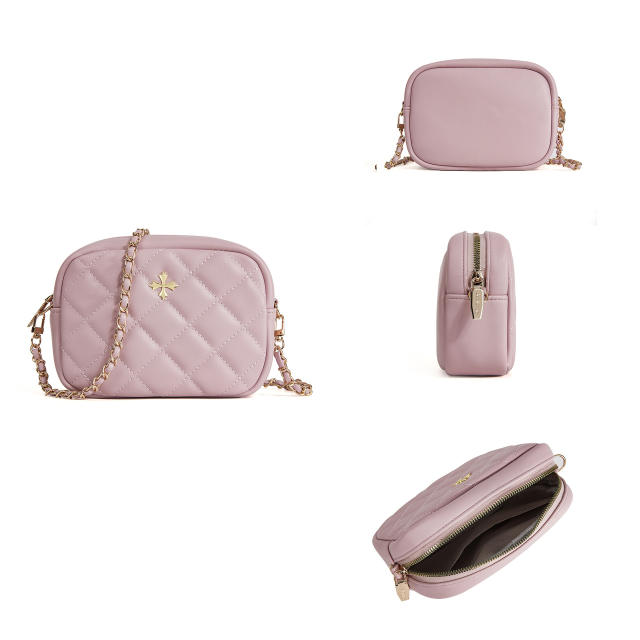 New Ladies Bag Fashion Quilted Rhombic Large Capacity Shoulder Bag Mini Chanel Style chain b