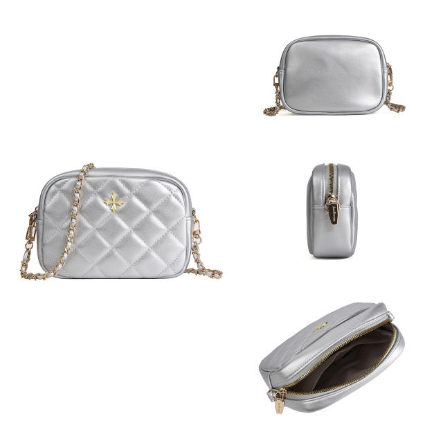 New Ladies Bag Fashion Quilted Rhombic Large Capacity Shoulder Bag Mini Chanel Style chain b