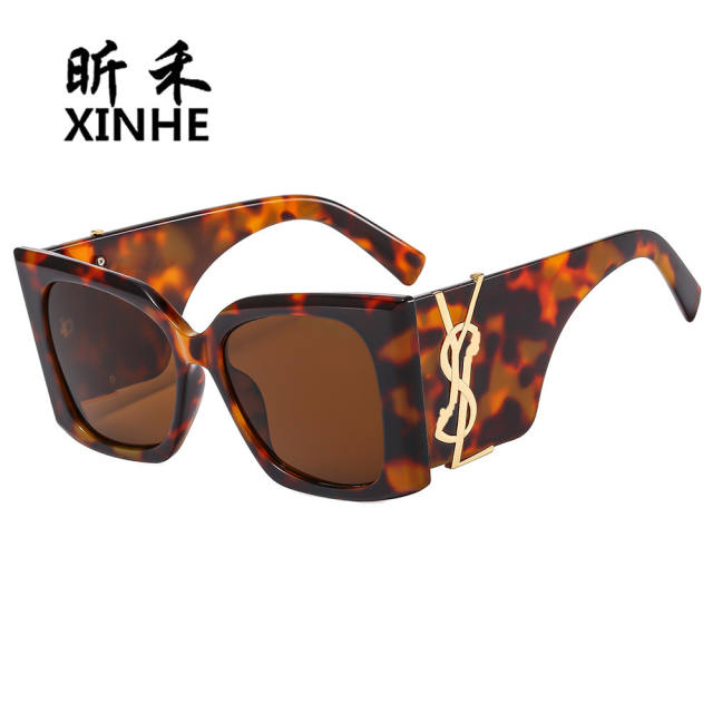 New Women's Fashion All-match Sunglasses Big Frame Cat's Eye Sunglasses