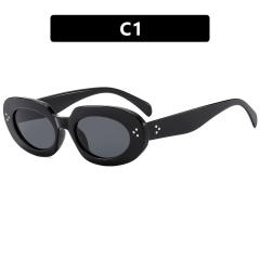 Oval shape sunglasses 2025 new vintage hot girl sunglasses