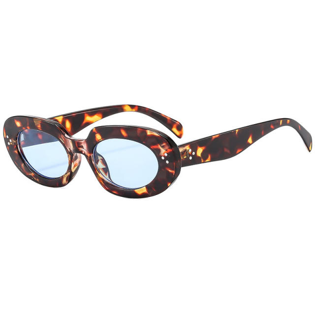 Oval shape sunglasses 2025 new vintage hot girl sunglasses