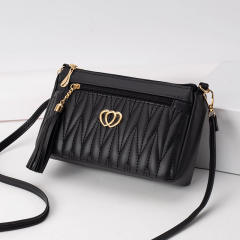 Small Bag Mini Crossbody Bag Women's Tassel Soft Leather Bag
