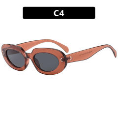 Oval shape sunglasses 2025 new vintage hot girl sunglasses