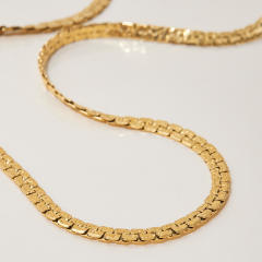 Summer gold color starfish chain necklace stainless steel necklace