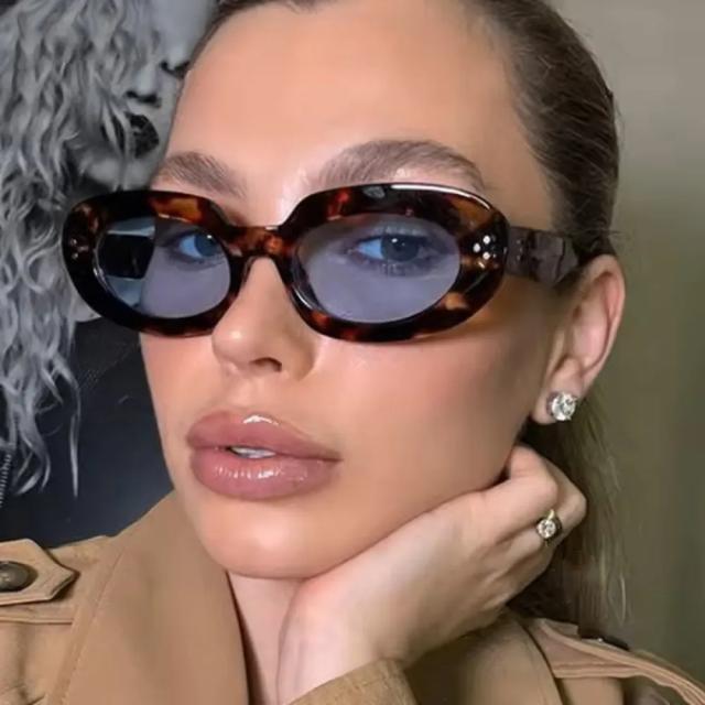 Oval shape sunglasses 2025 new vintage hot girl sunglasses