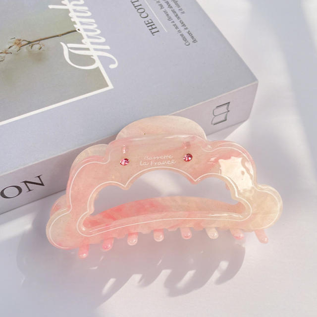 Korean Version of Super Fairy Cloud Clip with Gemstone Letters Colorful Girls hair claw clips