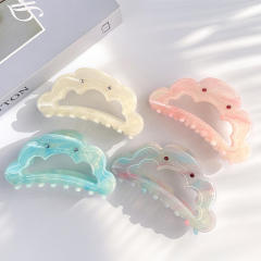 Korean Version of Super Fairy Cloud Clip with Gemstone Letters Colorful Girls hair claw clips