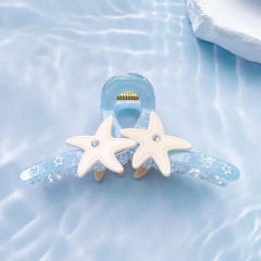 Korean Style Shell Starfish Clip Dreamy Girl hair claw clips for summer holiday