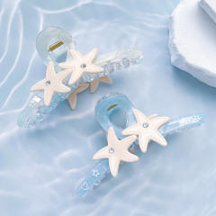 Korean Style Shell Starfish Clip Dreamy Girl hair claw clips for summer holiday