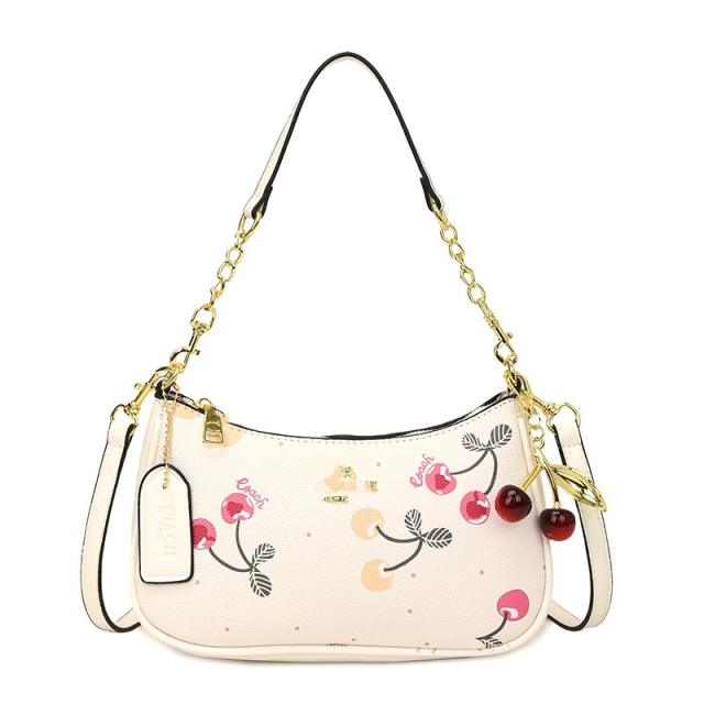 2025 hot sale heart strawberry print women shoulder bag popular bag