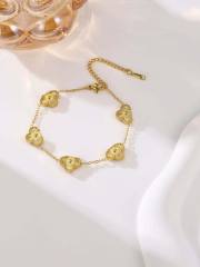 13mm Four-leaf clover bracelet necklace earrings set stainless steel necklace suit