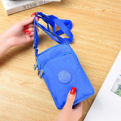 Hot Selling Crossbody Bag Mobile Phone Bag Coin Purse Nylon Hanging Neck Bag