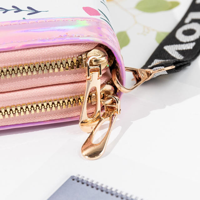 New Women's Long Wallet Double Zipper Mobile Phone Bag