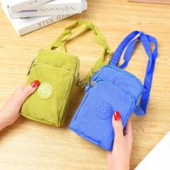 Hot Selling Crossbody Bag Mobile Phone Bag Coin Purse Nylon Hanging Neck Bag